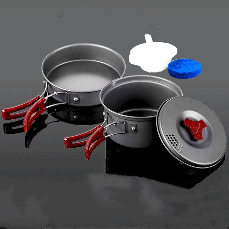 Set de utensilios de cocina para acampar