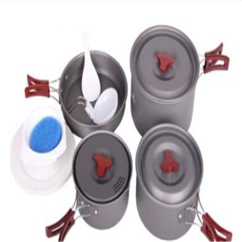 Set de utensilios de cocina para acampar