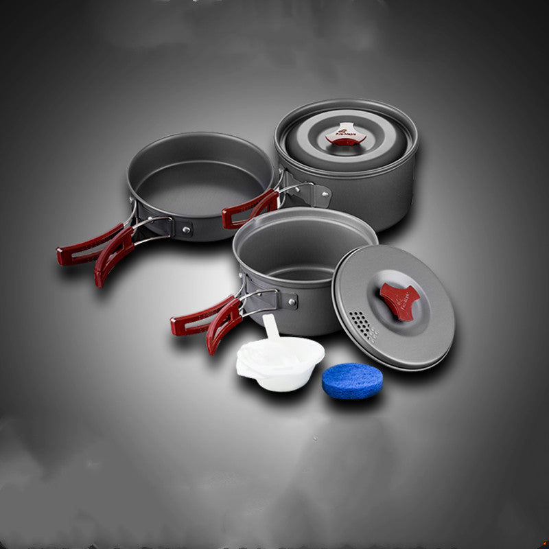 Set de utensilios de cocina para acampar