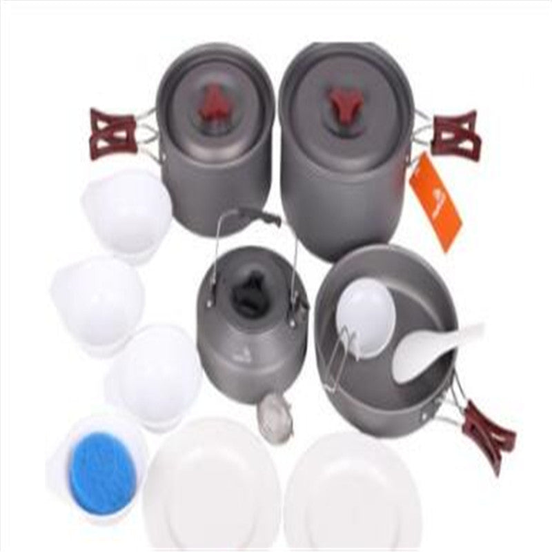 Set de utensilios de cocina para acampar