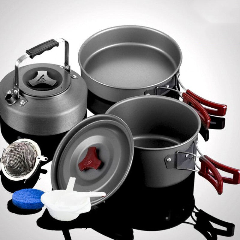Set de utensilios de cocina para acampar