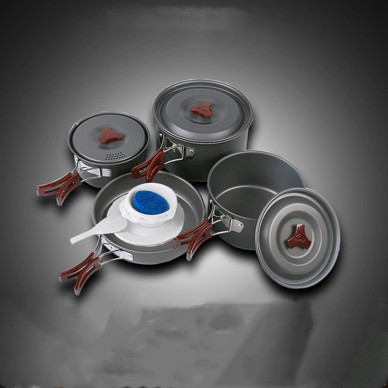 Set de utensilios de cocina para acampar