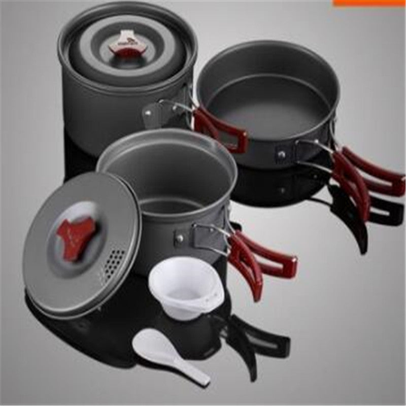 Set de utensilios de cocina para acampar